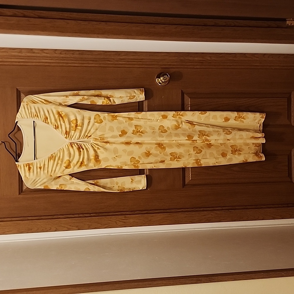 NWOT A&F Yellow Printed Dress Size XS